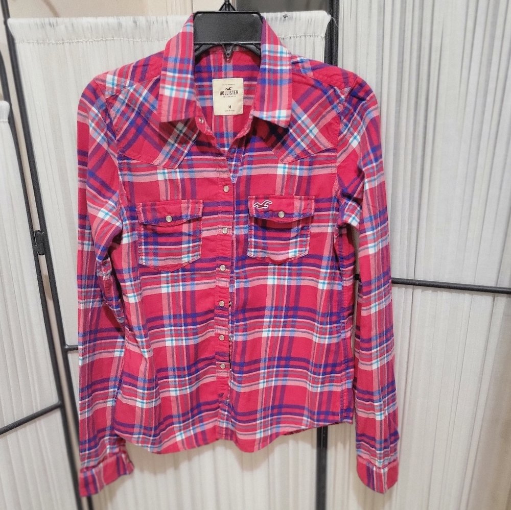 2 PCS. Hollister Women's  Plaid Shirt